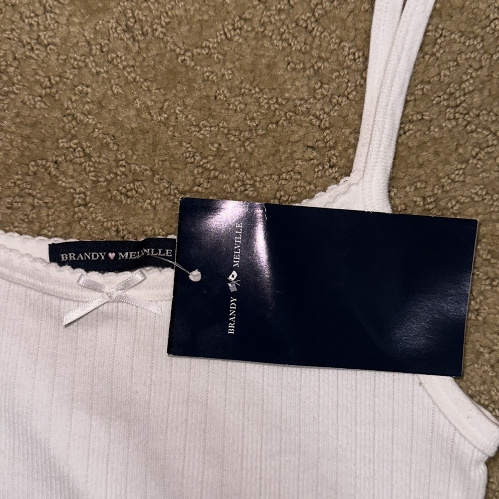 Brandy Melville white belle bow tank - Picture 2 of 2